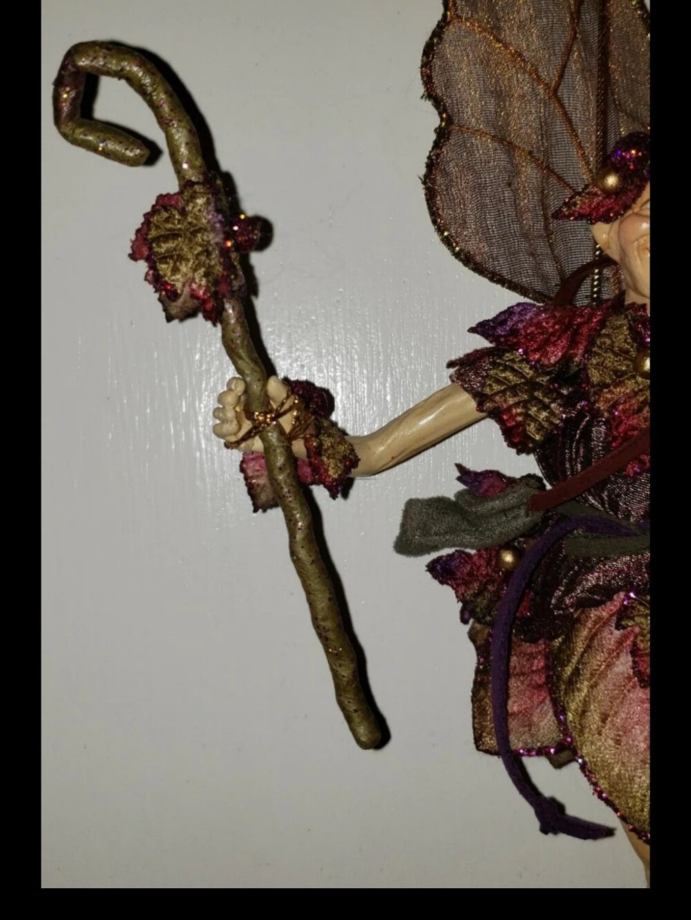 Woodland Fairy Elf With Staff - Picture 7 of 10